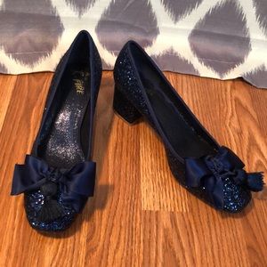 Sapphire Glitter Miss L Fire Heels - Sabrina